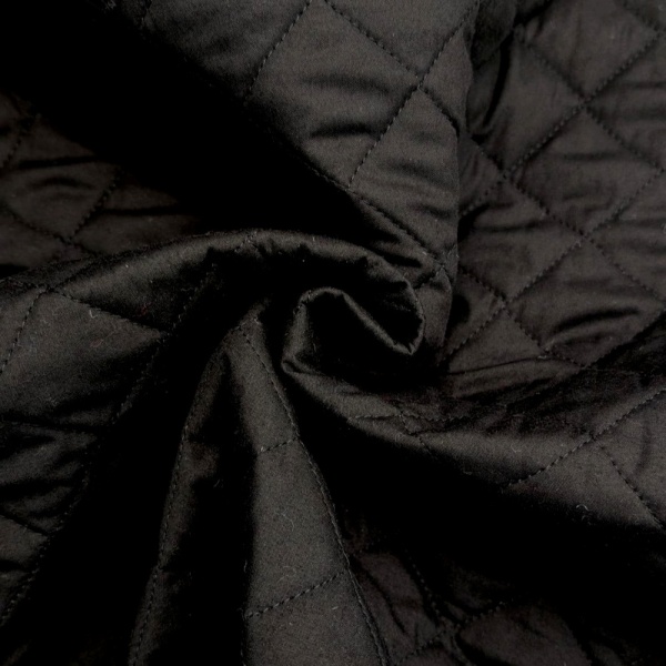 Quilted Polycotton BLACK